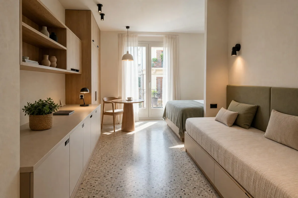 Visualización orientativa de muebles a medida para restaurantes en Dénia